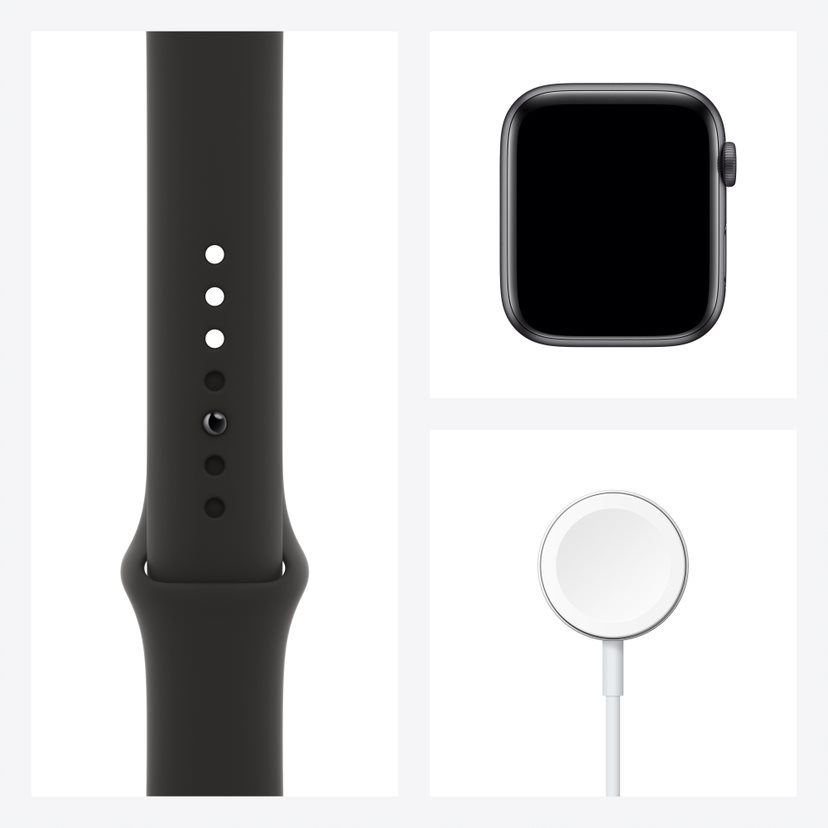 Apple watch space gray aluminum case with sport 2024 band