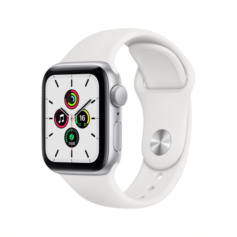 Apple watch shop silver white